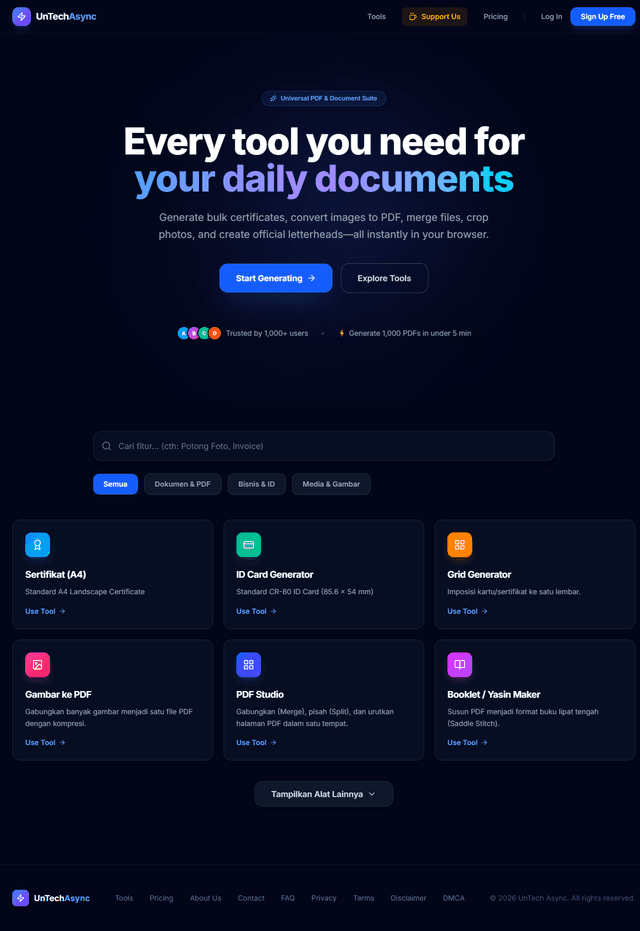 UnTech Async — Document Generator